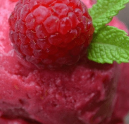Hindbær sorbet