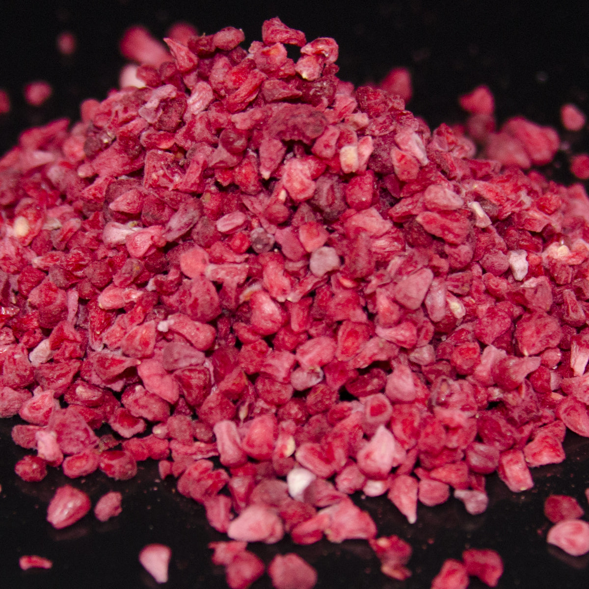 Frysetørret hindbær stykker - 1 kasse