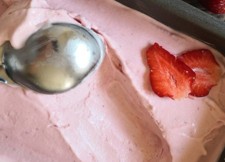 Jordbær sorbet