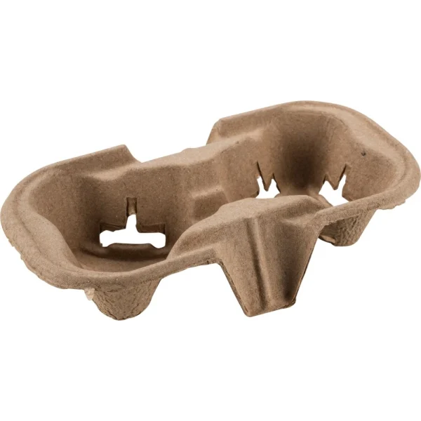 Cardboard holders for 2 cups - 1 pack