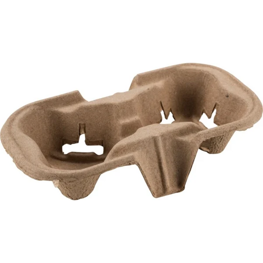 Cardboard holders for 2 cups - 1 pack